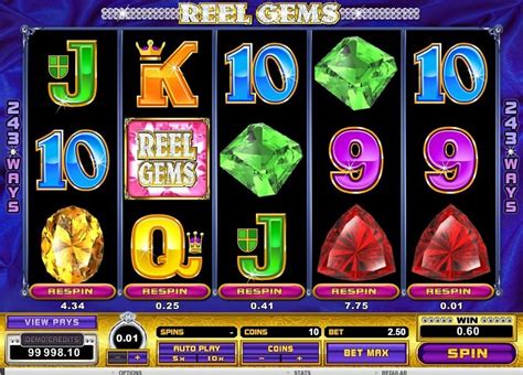 Play Slot Reel Gems by Microgaming .